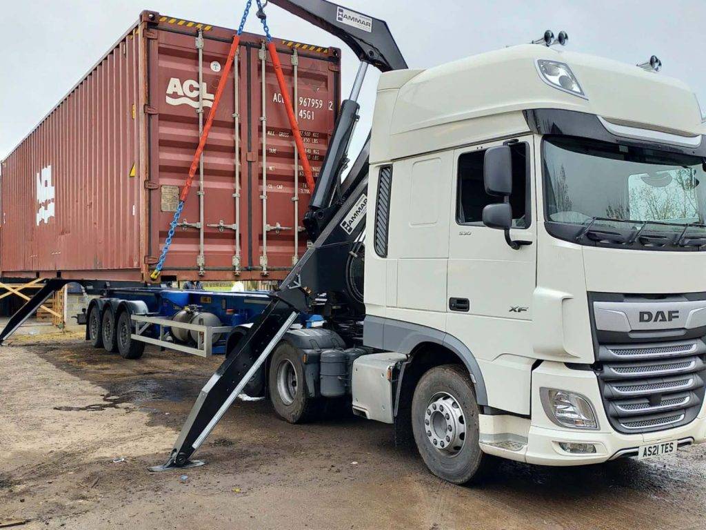 Container truck for R-zone Enterprises